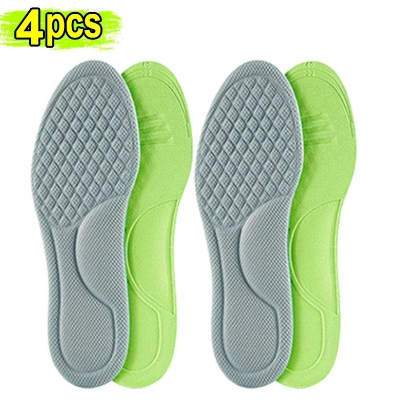 RBB Unisex Orthopedic Memory Foam Insoles – Deodorizing, Antibacterial, Sweat-Absorbing Shoe Inserts