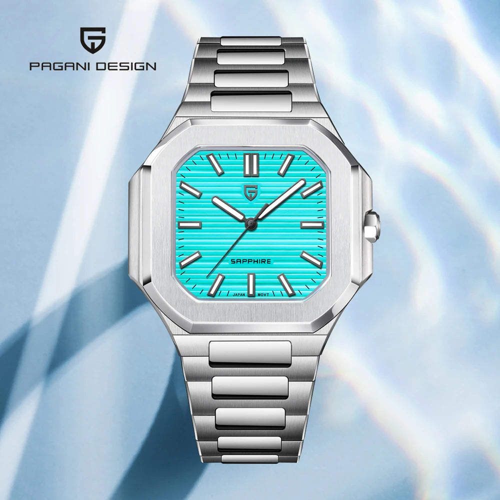 RBB DESIGN 2025 Men's Luxury Quartz Watch – Sapphire Crystal, Waterproof, Stainless Steel