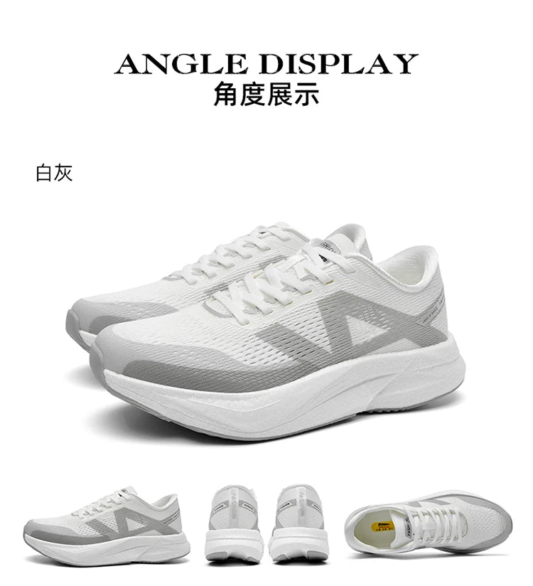 Men’s Race Training Sneakers – Carbon Plate, Pivot Support & Shock Absorption