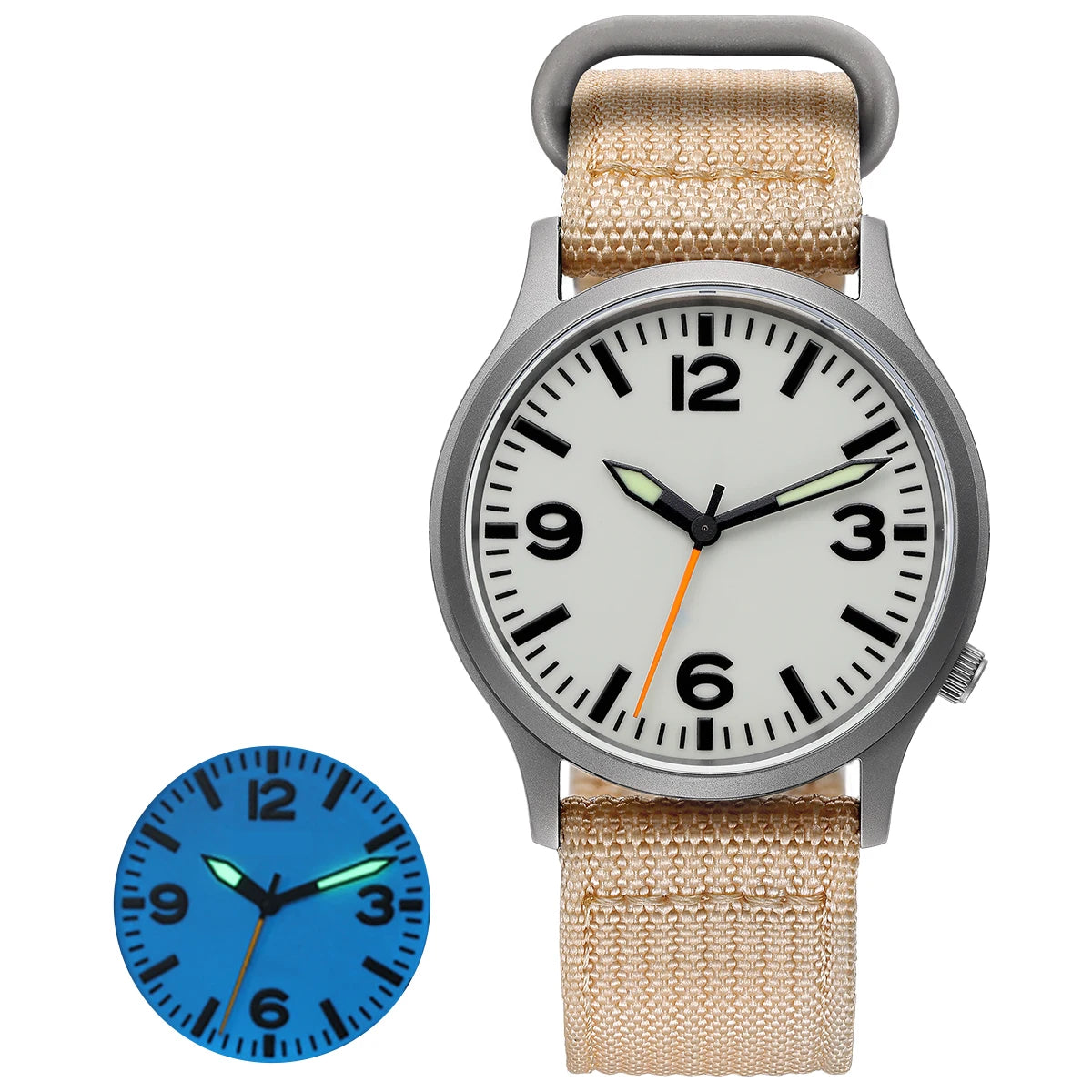 RBB Titanium Men’s Outdoor Sports Quartz Watch – Super Luminous Dial, Sapphire Crystal, Lightweight, 5ATM Waterproof