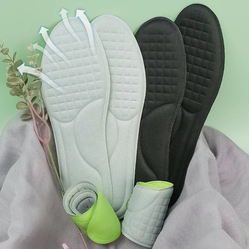 RBB Unisex Orthopedic Memory Foam Insoles – Deodorizing, Antibacterial, Sweat-Absorbing Shoe Inserts