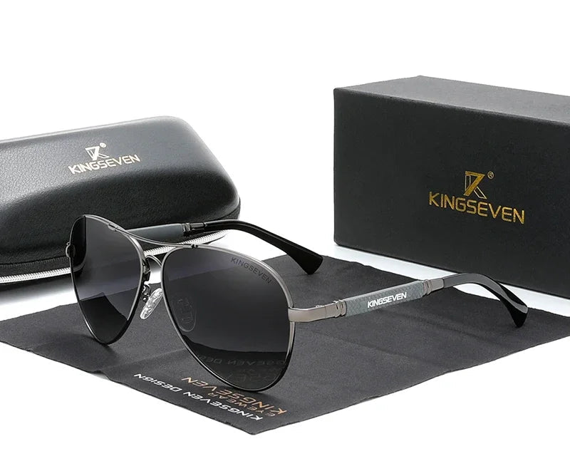 RBB Polarized Titanium Alloy Pilot Sunglasses | UV400 Anti-Reflective Eyewear for Men & Women