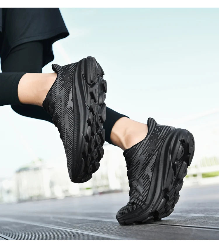 Men’s Trendy Sports Shoes – Fashion Comfort in Blue, Orange & Black