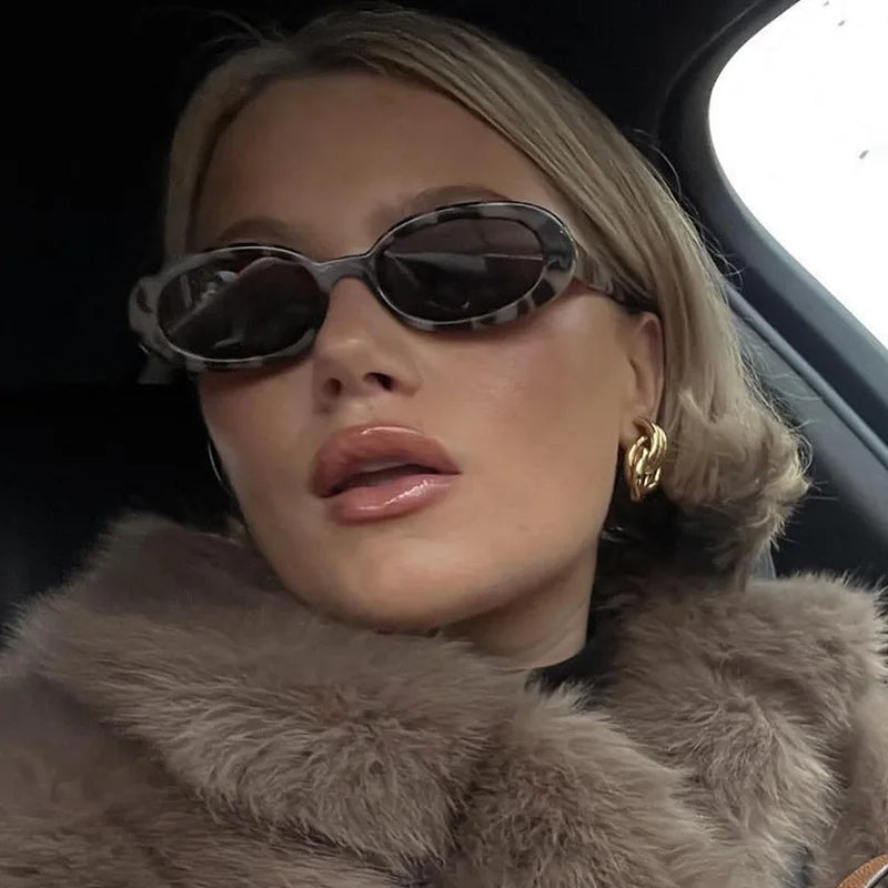 RBB Elliptical Retro Sunglasses – Small Frame UV400 Eyewear for Women & Men | 2025 Trend