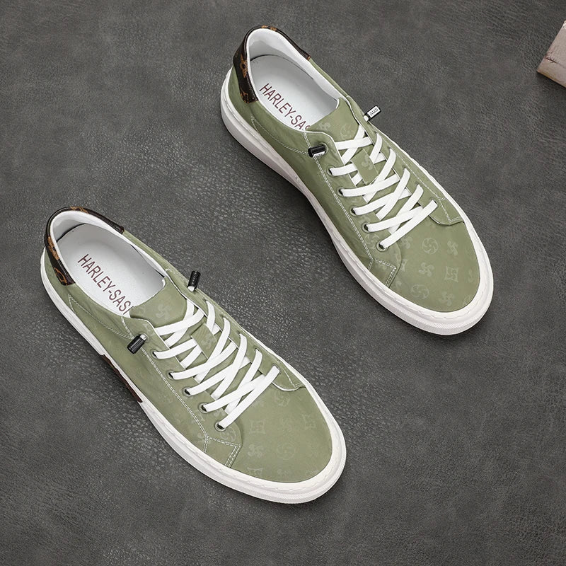 RBB Trendy Men's Canvas Shoes – Summer Lace-Up Breathable Casual Sneakers