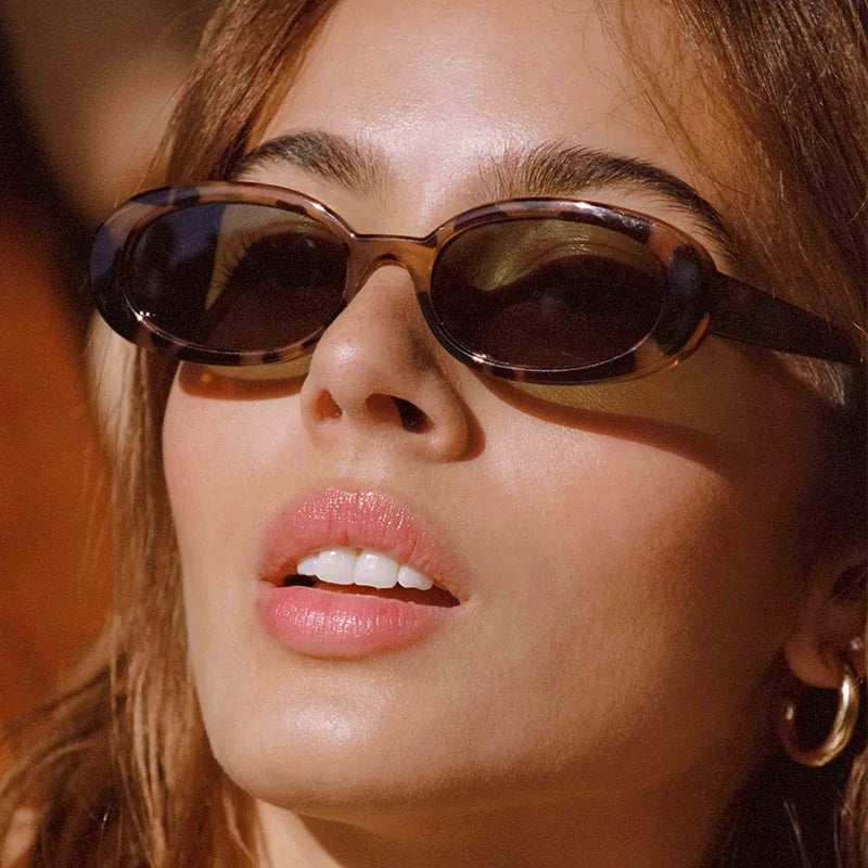 RBB Elliptical Retro Sunglasses – Small Frame UV400 Eyewear for Women & Men | 2025 Trend