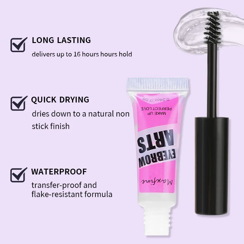 Transparent Eyebrow Gel – Waterproof & Long-Lasting Hold