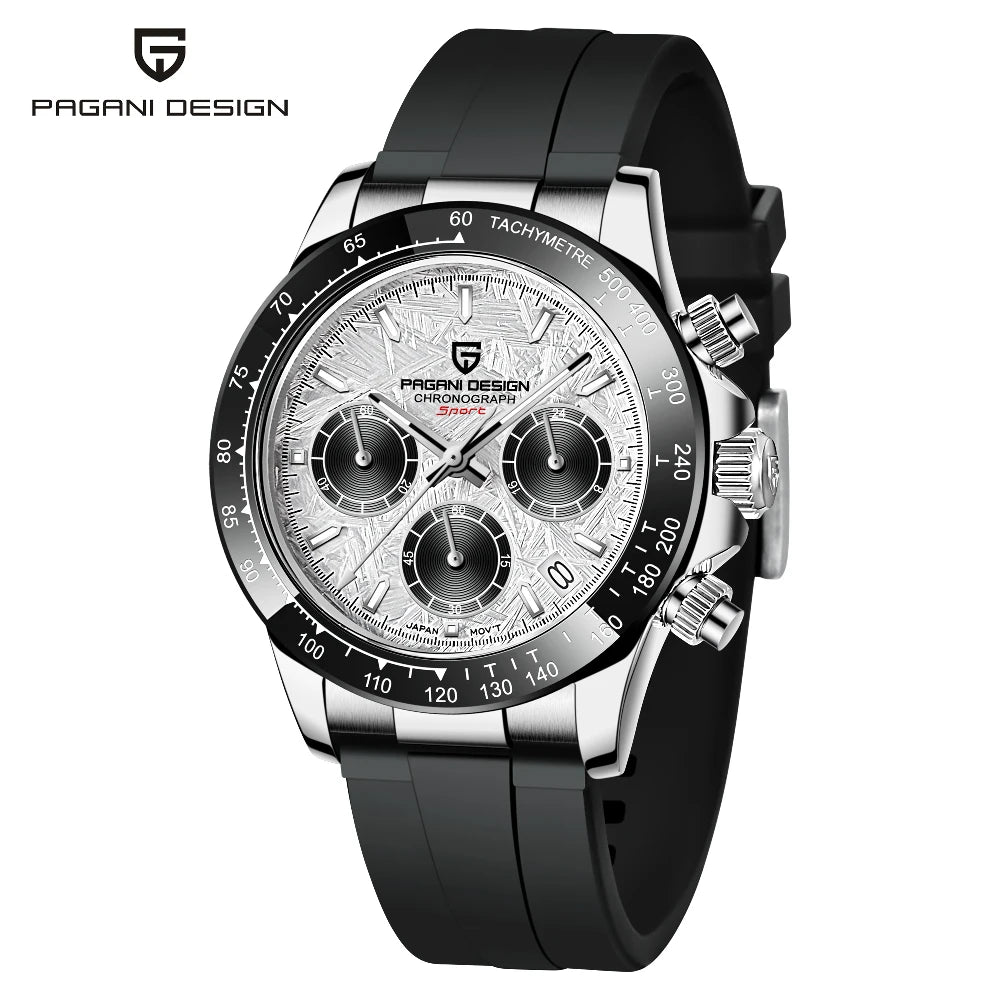 RBB DESIGN 2025 Men’s Luxury Quartz Chronograph Watch – Waterproof 100m Automatic Date Sports Wristwatch