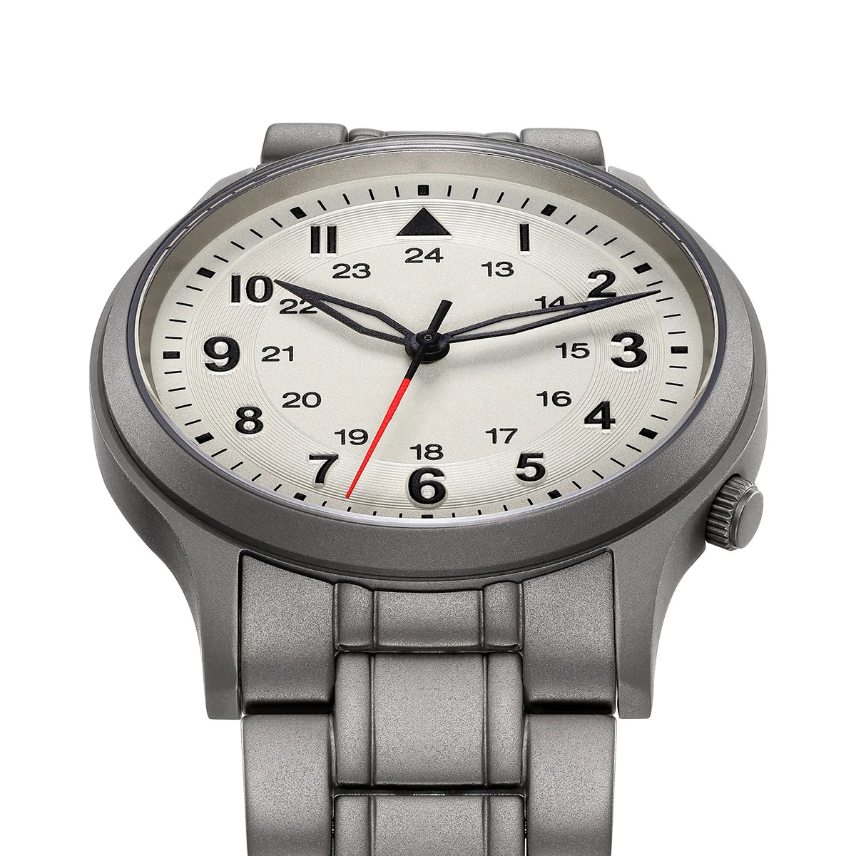 RBB Full Titanium Pilot Men's Watch – VH31 Quartz, Sapphire Glass, Super Luminous, Lightweight Sport Wristwatch