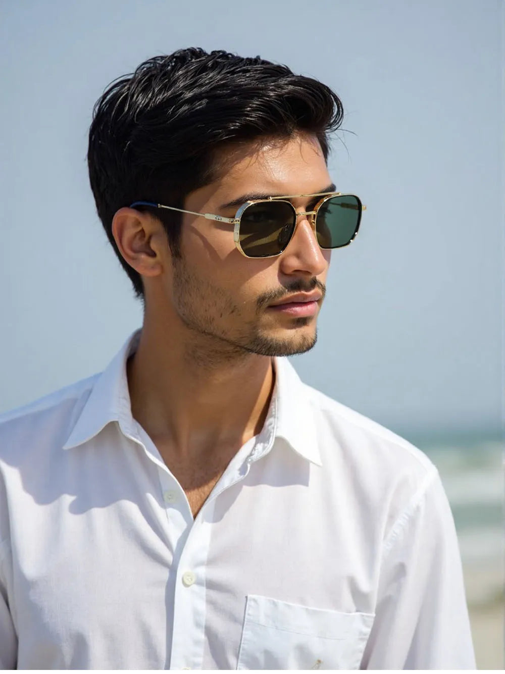 RBB 2025 Vintage Square Sunglasses – Trendy Steampunk Fashion Eyewear for Men & Women