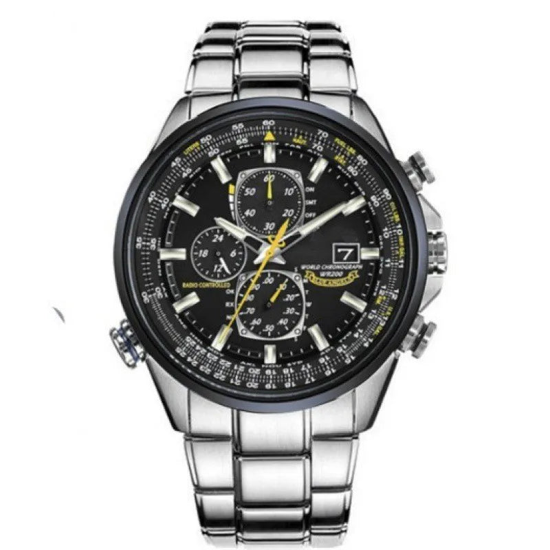 RBB Luxury Trend Men's Quartz Watch – Luminous Dial, Calendar, Waterproof, Multifunction Stainless Steel Design (2025 New)