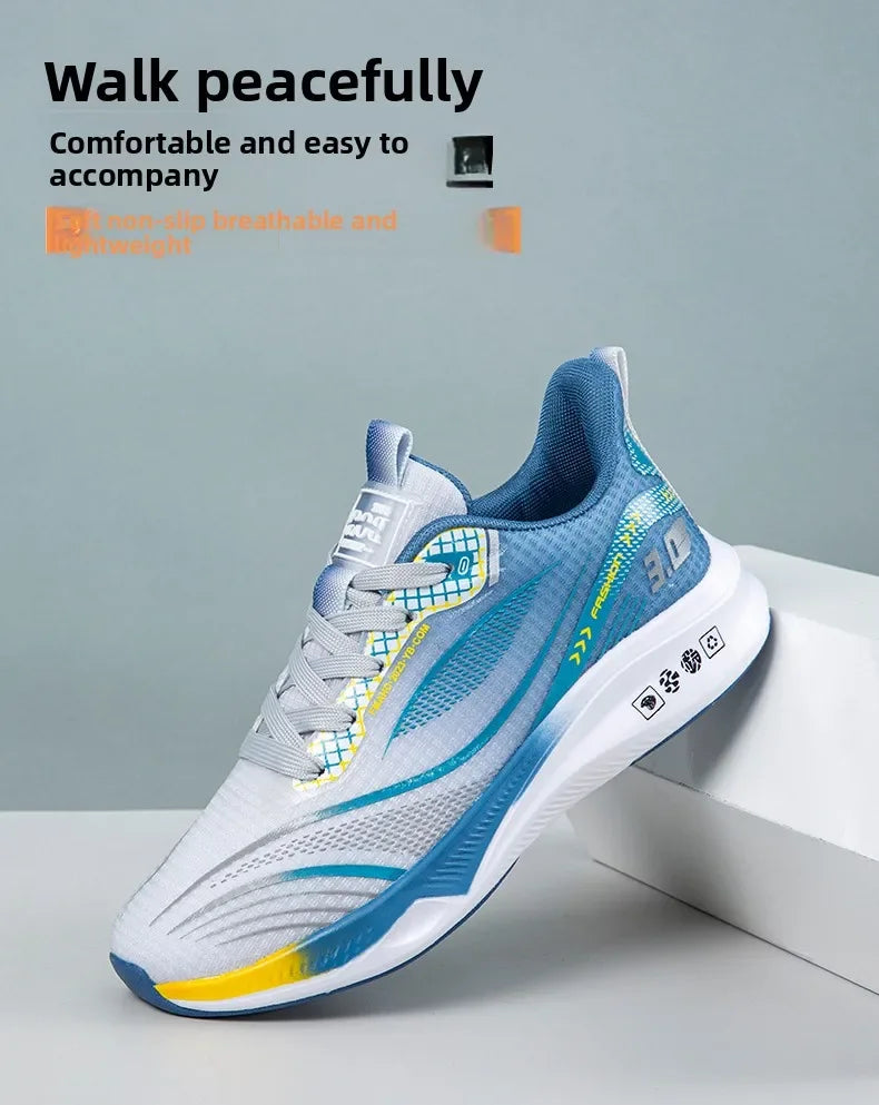 Men's Lightweight Running Shoes – Quick-Dry, Shock-Absorbing Marathon Sneakers (2025)