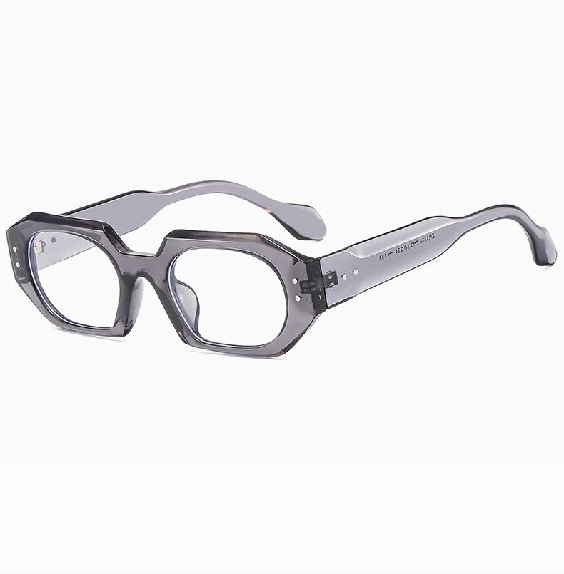 RBB Irregular Polygon Sunglasses – Retro Contrast Color Shades | Wide Leg Anti-Blue Light Outdoor Eyewear