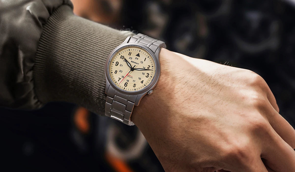 RBB Titanium Field Watch – Quartz, Sapphire, BGW9 Lume, 5ATM