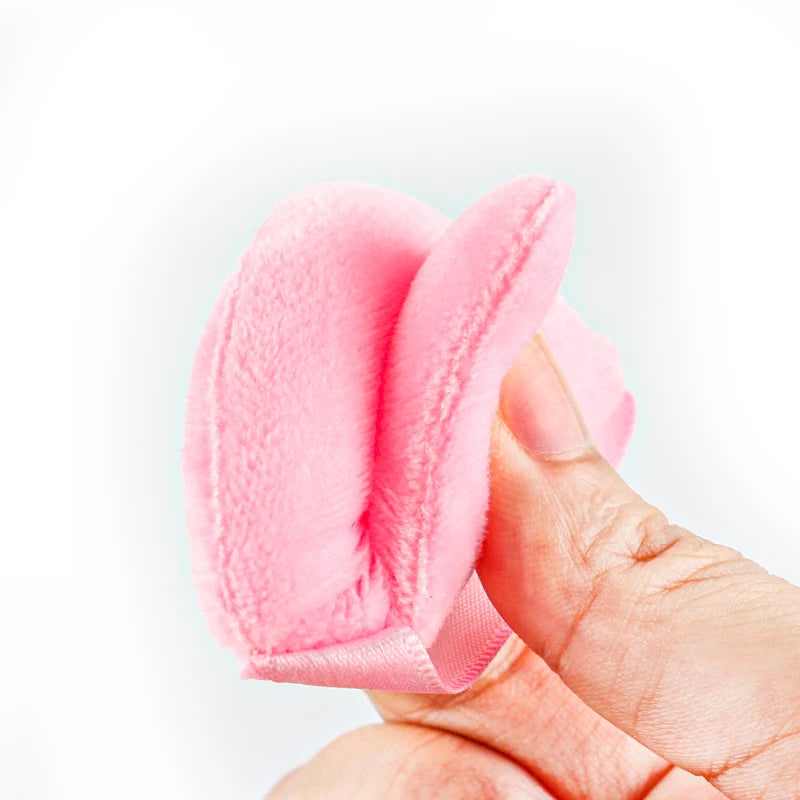 1/2/3/6Pcs Triangle Velvet Powder Puff – Reusable & Washable Makeup Sponges for Face & Eye