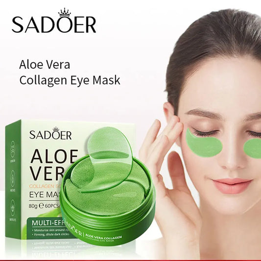 Collagen & Aloe Vera Eye Mask – 60pcs | Anti-Dark Circles & Eye Bag Treatment