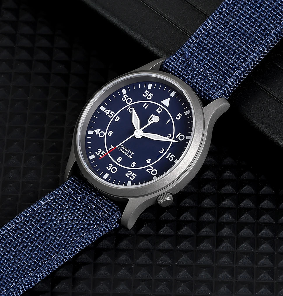 RBB Titanium Ultra-Thin Quartz Watch – VH31, Sapphire, 5ATM, Luminous