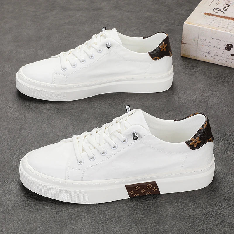 RBB Trendy Men's Canvas Shoes – Summer Lace-Up Breathable Casual Sneakers