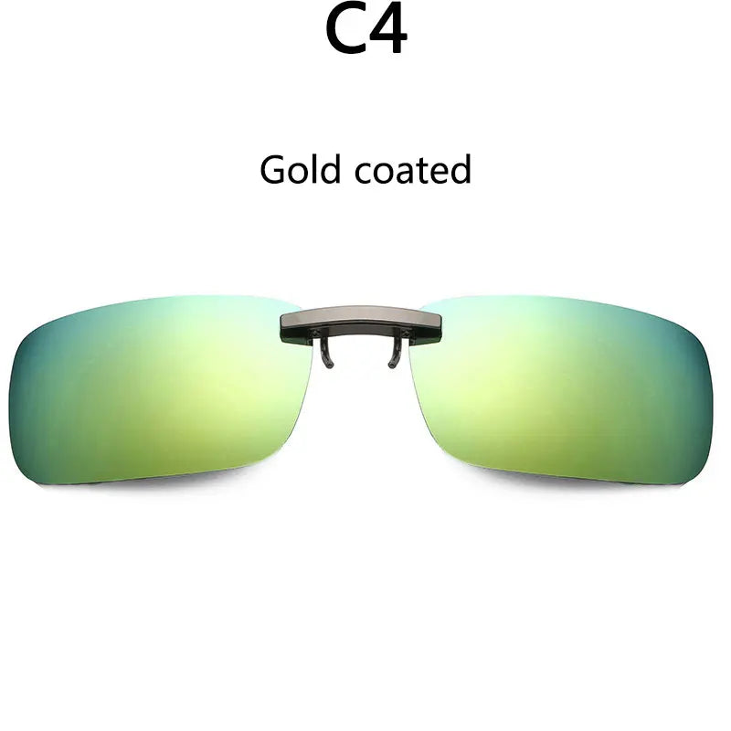 RBB Polarized Clip-On Sunglasses – Unisex Day & Night Vision Driving and Outdoor Sport Myopia Glasses