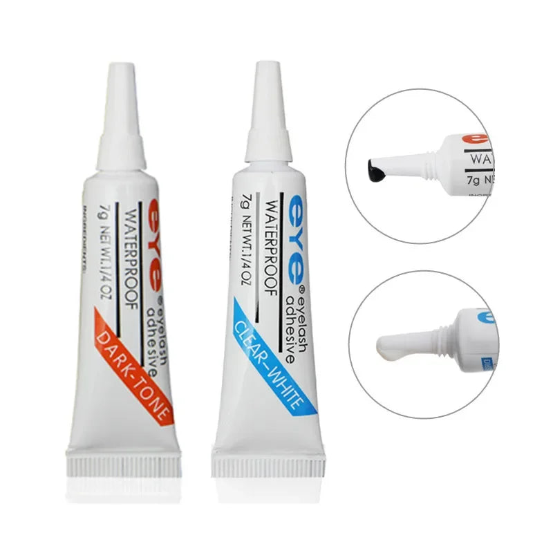 7g Waterproof Eyelash Glue – Strong Hold Lash Adhesive in Dark or Clear