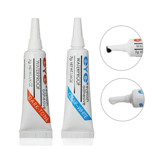 7g Waterproof Eyelash Glue – Strong Hold Lash Adhesive in Dark or Clear