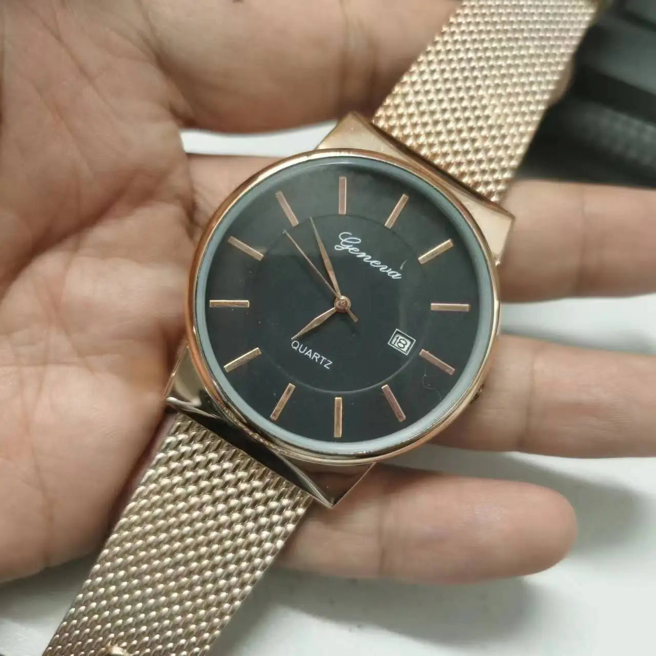 RBB Men's Three-Eye Quartz Watch – Casual Fashion with Multi-Function Dial