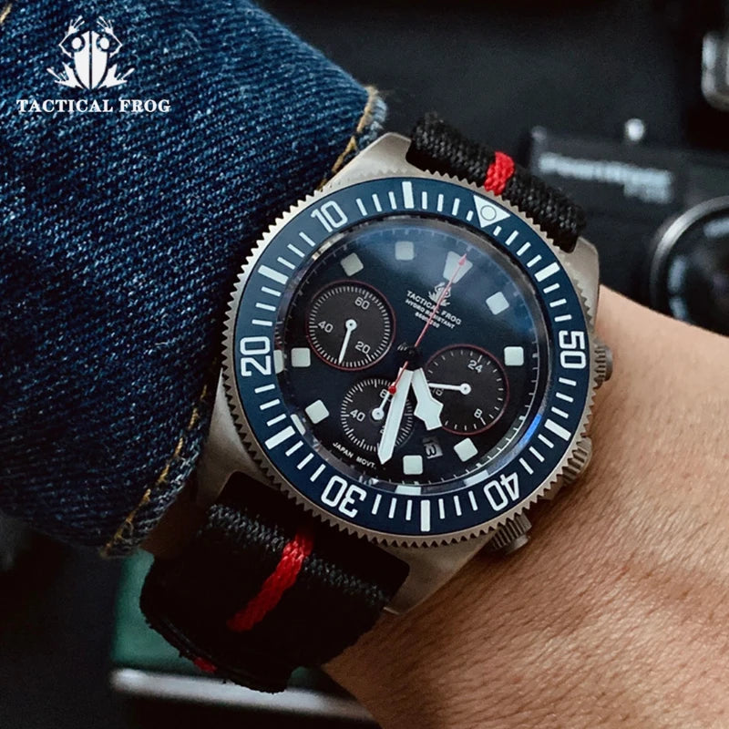 RBB FXD2 Titanium Solar Chronograph Dive Watch – VS75B, BGW9, 20ATM