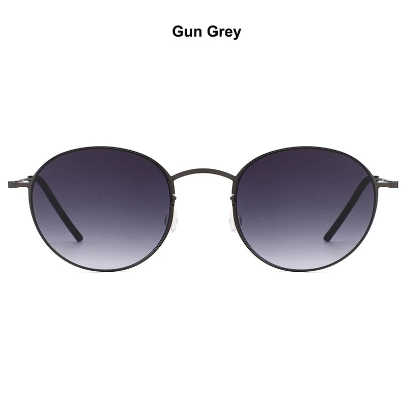 RBB 8808 Ultralight Titanium Round Sunglasses – Danish Design for Men & Women, 2025 Outdoor Driving UV400 Protection