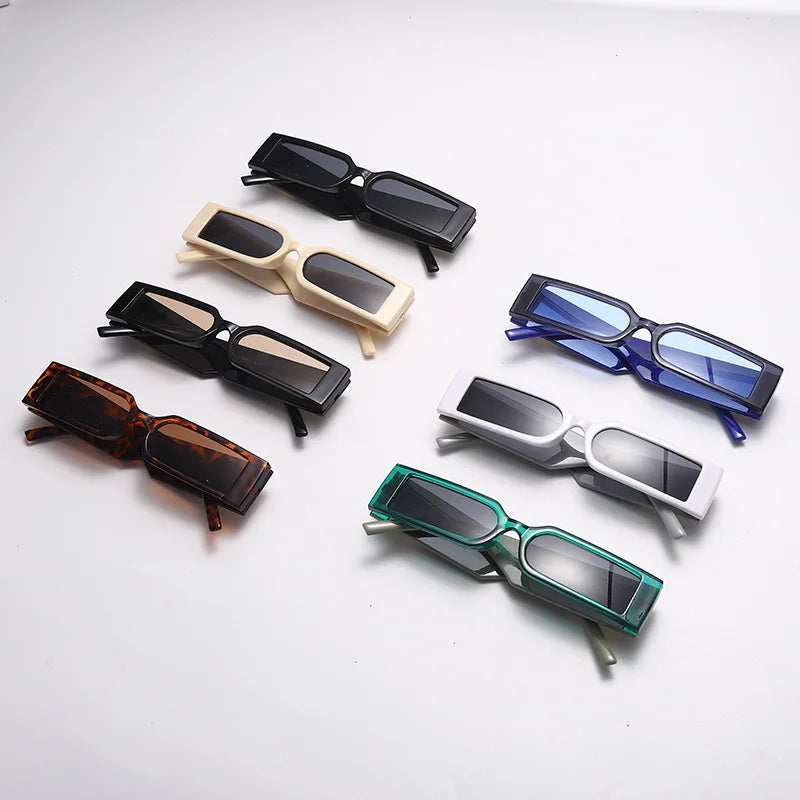 RBB Small Frame Hip Hop Diamond Snake Sunglasses – Retro Square Unisex