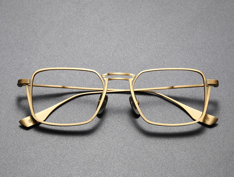 RBB Retro Square Optical Glasses – Pure Titanium Eyeglass Frames for Men & Women