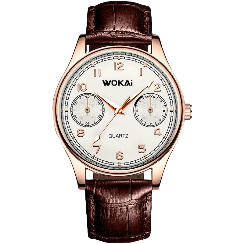 RBB Men’s Double Circle Quartz Watch – Fashion Casual, Digital Minimalist, Business & Sports Style