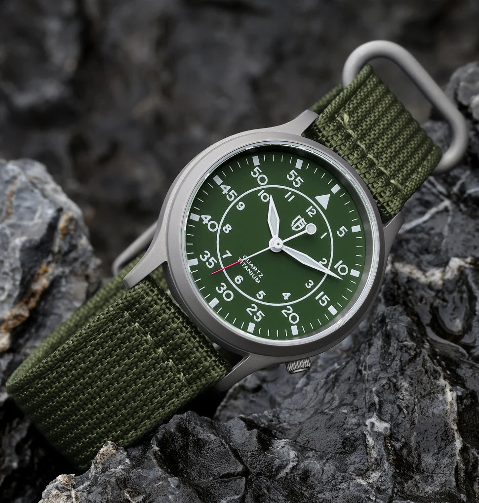 RBB Titanium Ultra-Thin Quartz Watch – VH31, Sapphire, 5ATM, Luminous