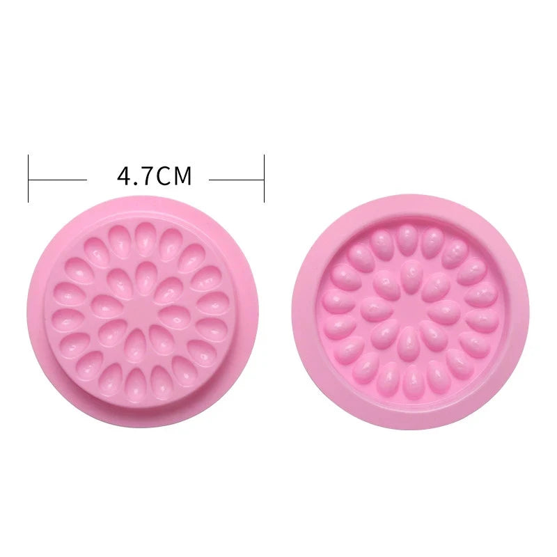 Eyelash Glue Holder Pads – 20/100pcs Adhesive Pallets for Extension Supplies