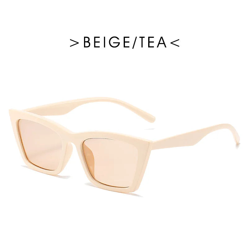 RBB Vintage Cat Eye Sunglasses – Retro Small Square Frame for Women