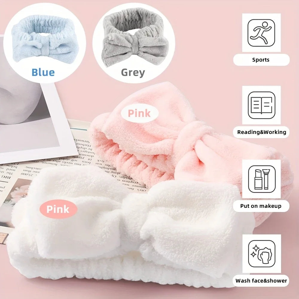 4-Piece Skincare Gift Set – Ice Roller, Headband, Brush & Makeup Bag