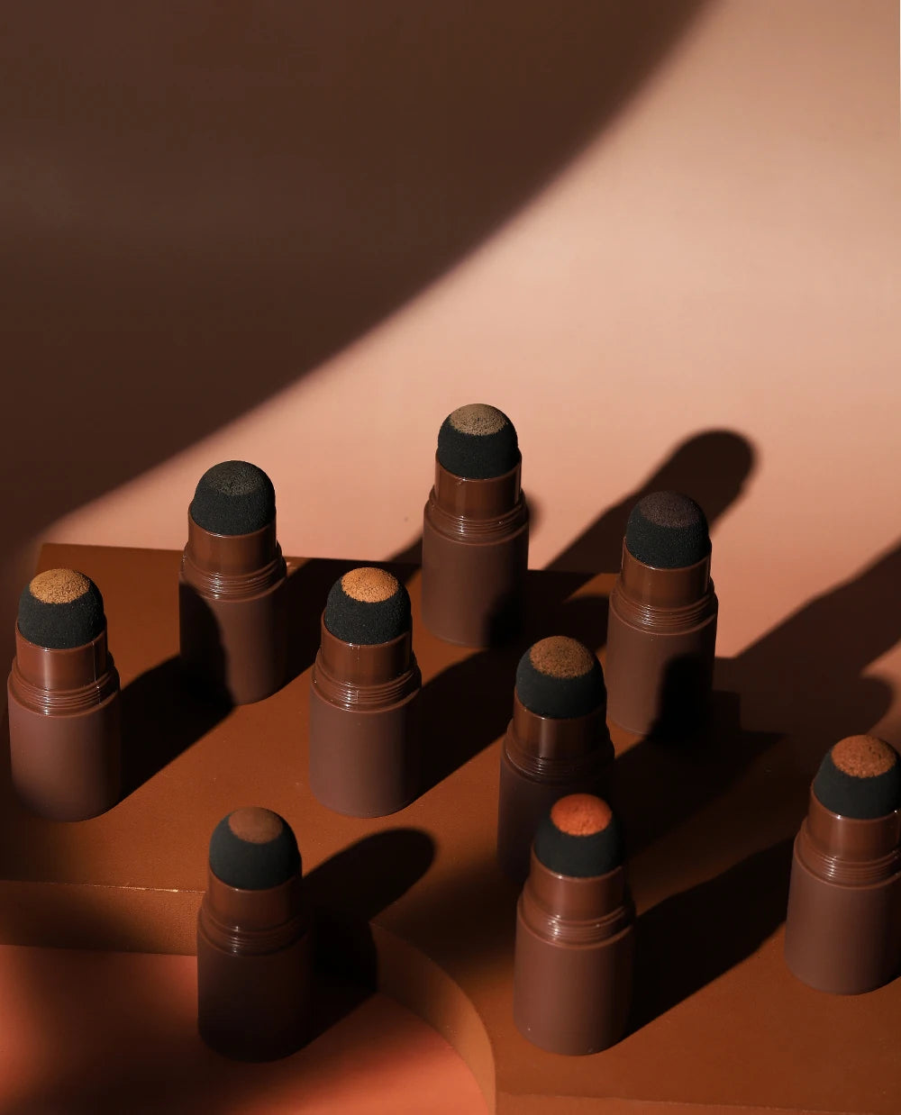 Eyebrow Stamp Stencil Kit – 1 Pc Long-Lasting Waterproof Brow Shaping Set with 10 Stencils