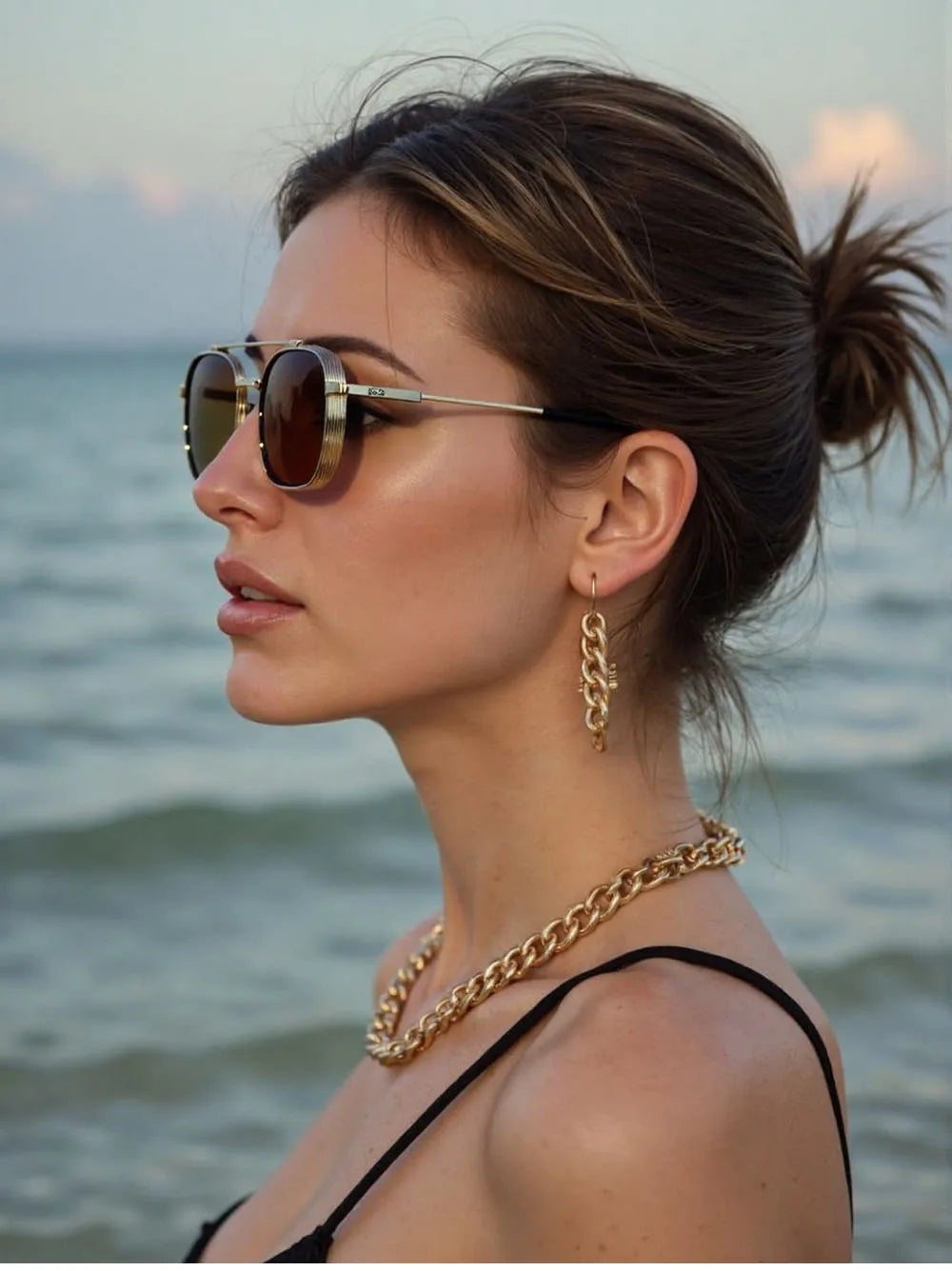 RBB 2025 Vintage Square Sunglasses – Trendy Steampunk Fashion Eyewear for Men & Women