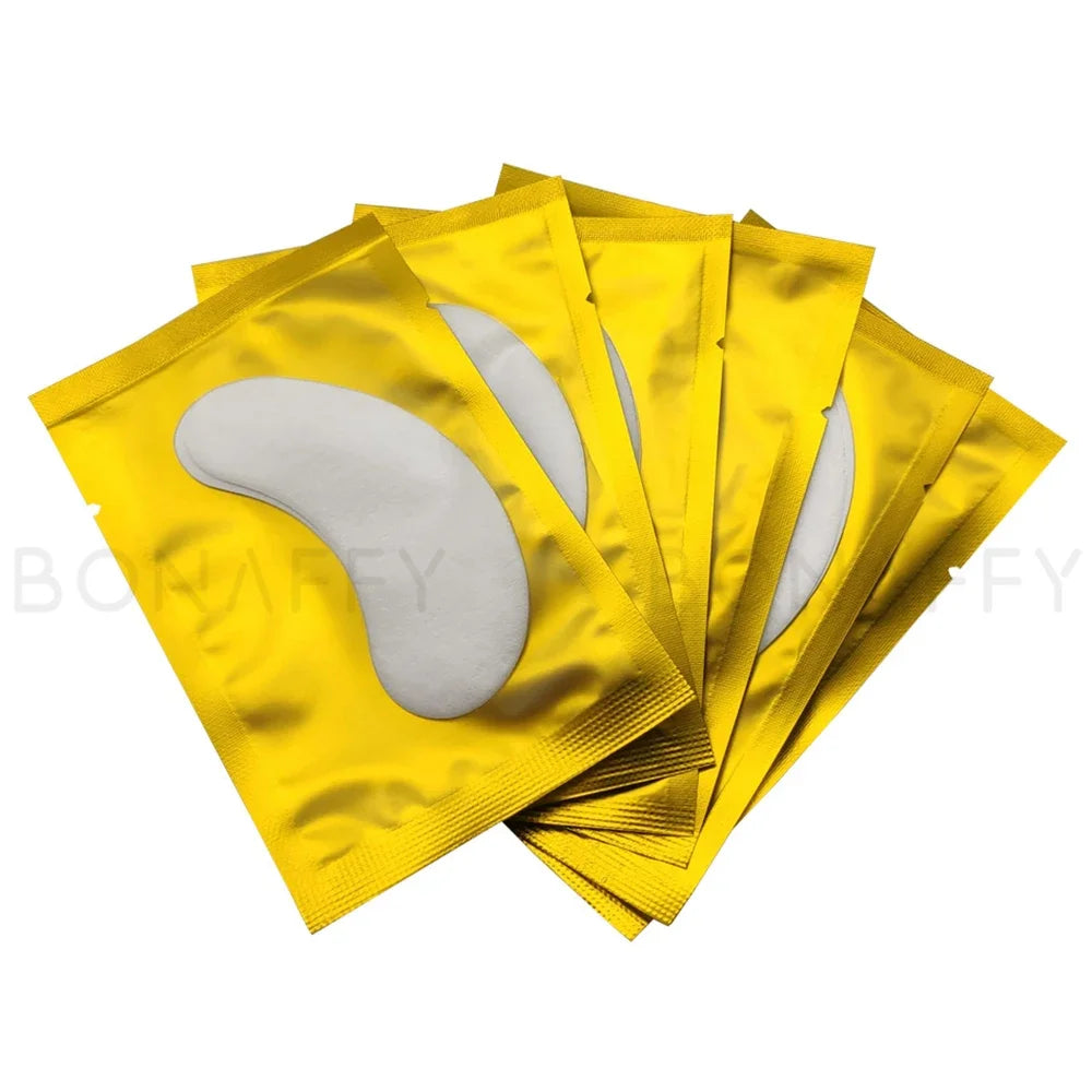 100 Pairs Under Eye Gel Patches for Eyelash Extensions – Lint-Free, Adhesive Lash Extension Supplies