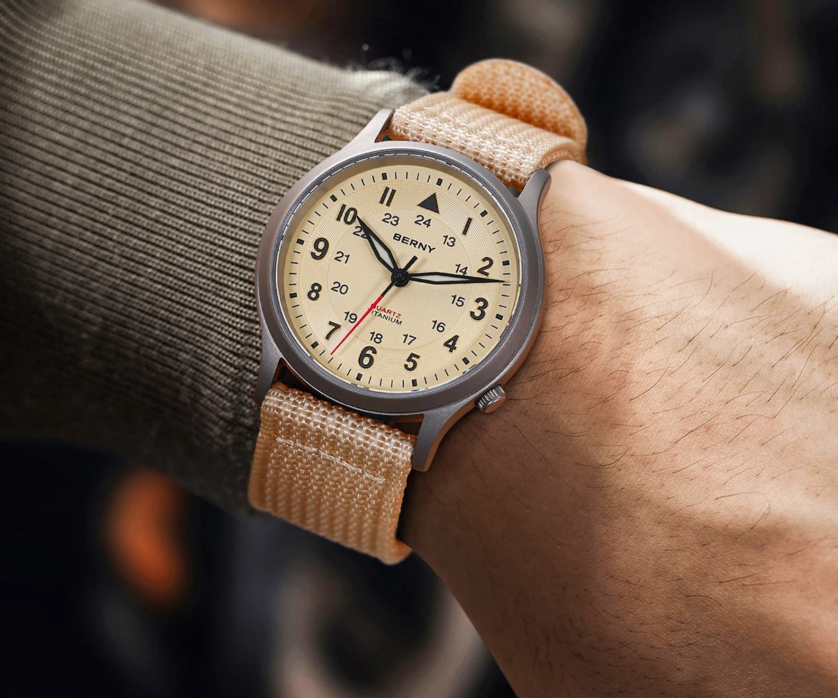 RBB Titanium Field Watch – Quartz, Sapphire, BGW9 Lume, 5ATM