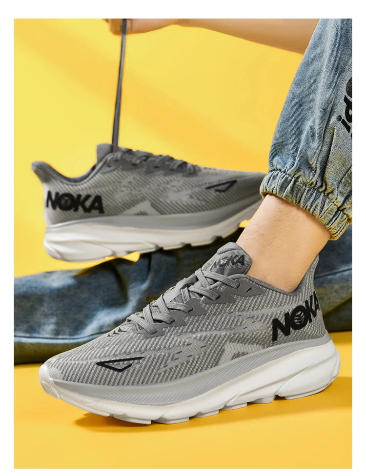 Men’s Trendy Sports Shoes – Fashion Comfort in Blue, Orange & Black