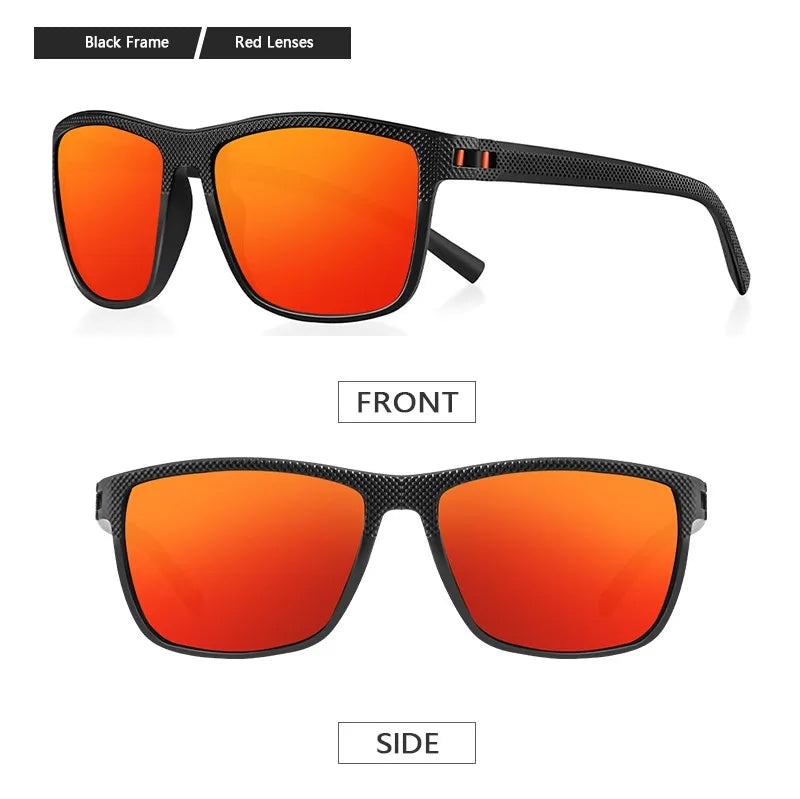 RBB Polarized Sunglasses – UV400 Square Frame for Men & Women | Lightweight & Stylish for Driving, Golf & Fishing