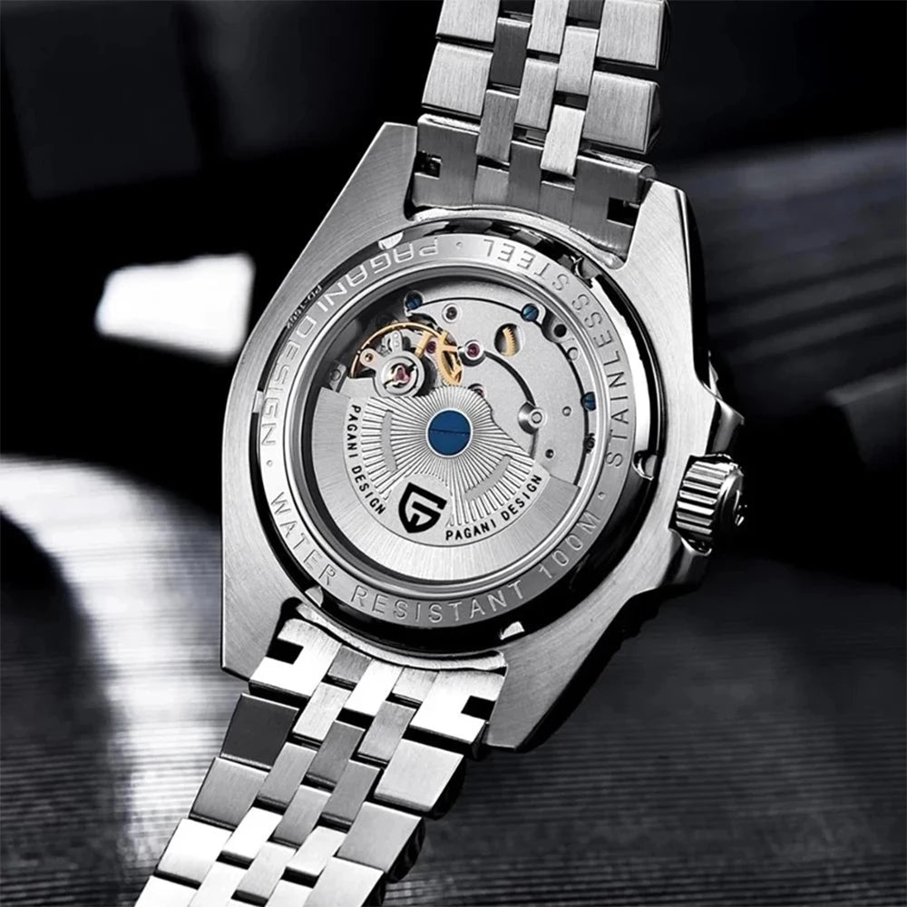 RBB DESIGN V3 Men's GMT Automatic Watch – 40MM Luxury Sapphire Mechanical Stainless Steel Waterproof Timepiece