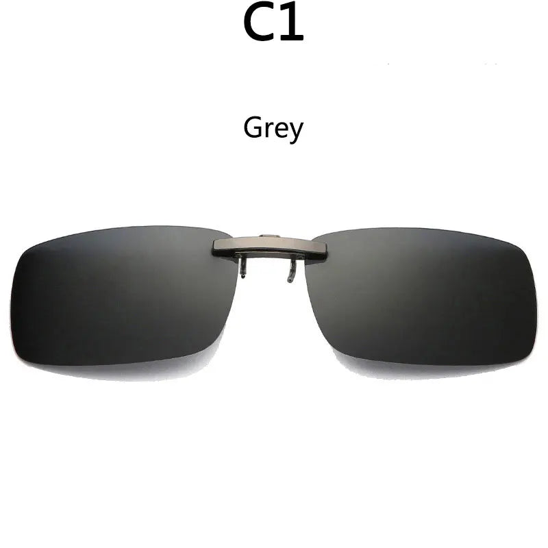 RBB Polarized Clip-On Sunglasses – Unisex Day & Night Vision Driving and Outdoor Sport Myopia Glasses