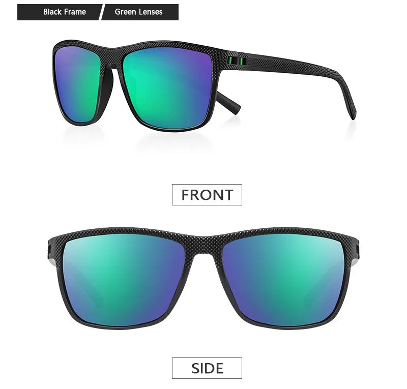 RBB Polarized Sunglasses – UV400 Square Frame for Men & Women | Lightweight & Stylish for Driving, Golf & Fishing