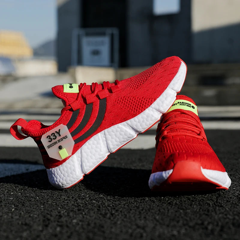 Men’s Summer Mesh Running Sneakers | Breathable, Lightweight, Casual Sport Shoes