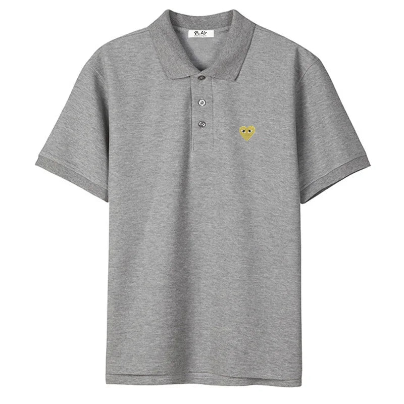 RBB Heritage Classic Embroidered Polo T-Shirt – Unisex Korean Style Cotton Summer Top