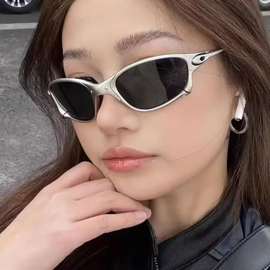 RBB Colorful Sport Sunglasses – Unisex Gradient UV400 Windproof Retro Goggles