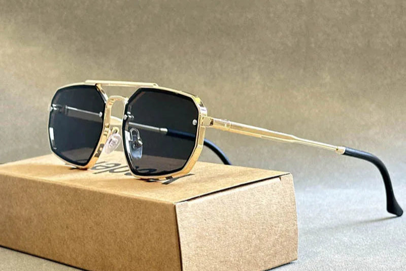 RBB Retro Steampunk Sunglasses – Trendy Vintage Eyewear for Men & Women