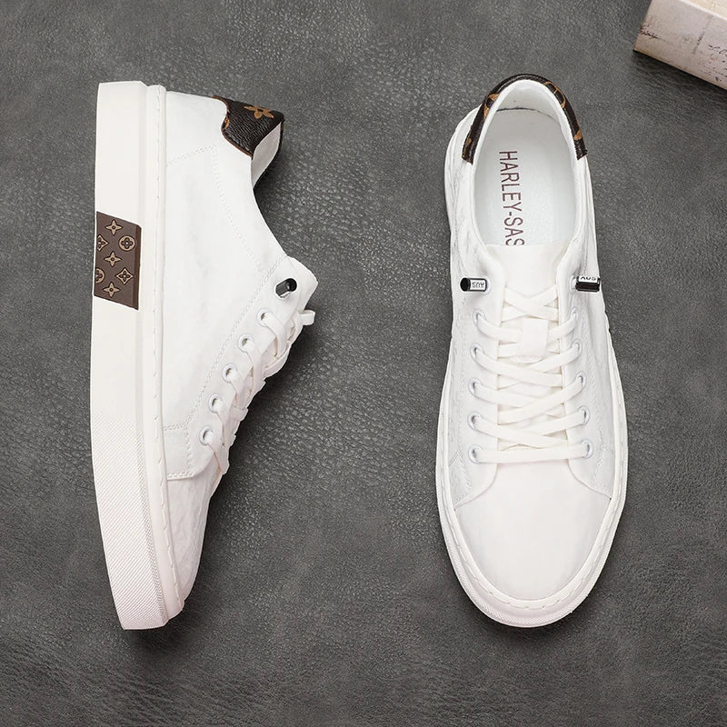 RBB Trendy Men's Canvas Shoes – Summer Lace-Up Breathable Casual Sneakers