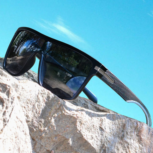RBB Oversized Polarized Square Sunglasses – UV400 Mirror Lenses, Unisex Driving & Outdoor Shades